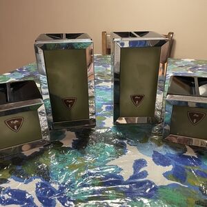 Green and Silver Canister Set